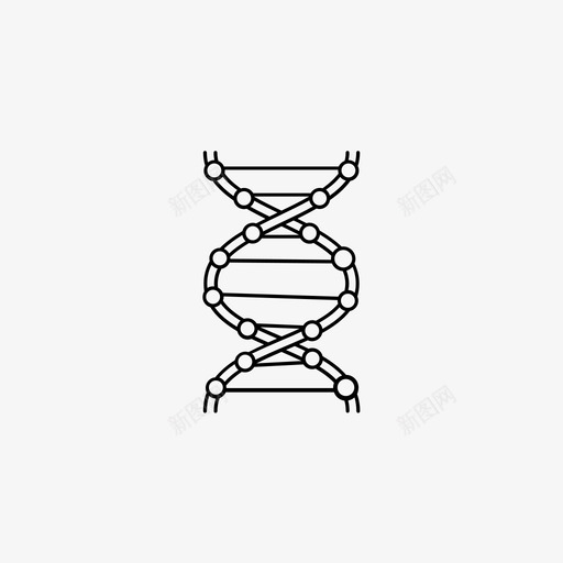 dna健康医疗图标svg_新图网 https://ixintu.com dna 健康 健康科学 医疗 医院 研究 科学
