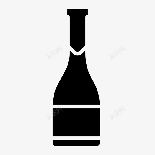 瓶子饮料水图标svg_新图网 https://ixintu.com 威士忌 水 瓶子 葡萄酒 饮料