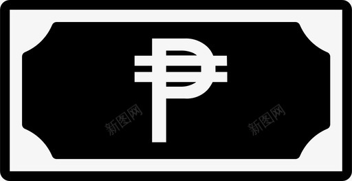 比索钞票货币符号图标图标