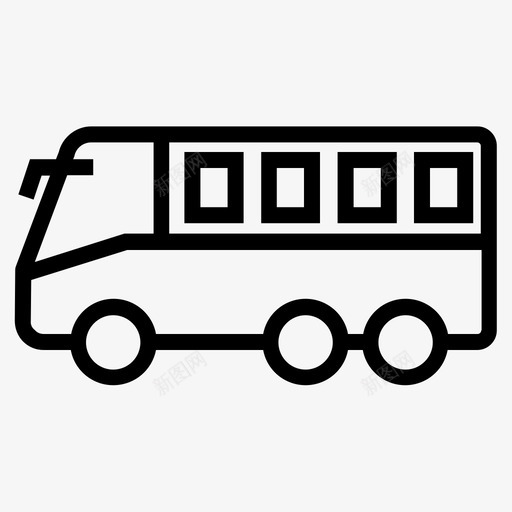 货车运输工具旅行车图标svg_新图网 https://ixintu.com 旅行车 货车 车辆 运输工具