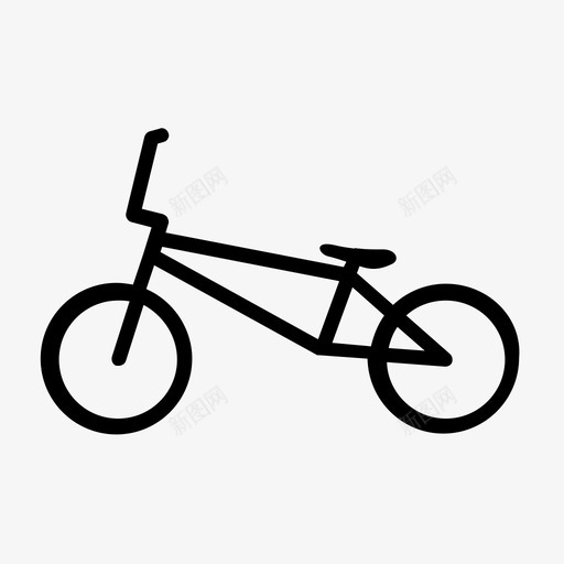 bmx自行车自行车骑行图标svg_新图网 https://ixintu.com bmx自行车 自行车 车轮 骑行