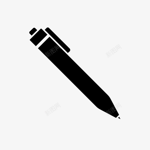 钢笔办公室学校图标svg_新图网 https://ixintu.com 办公室 学校 工作 建筑 钢笔