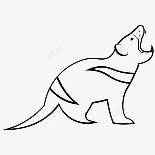 塔斯马尼亚魔鬼动物澳大利亚图标svg_新图网 https://ixintu.com 动物 塔斯马尼亚魔鬼 有袋动物 澳大利亚