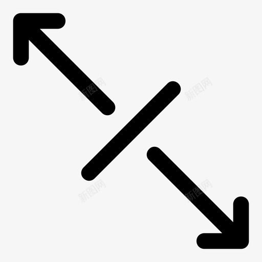 箭头拉伸对角线箭头线性正方形v2图标svg_新图网 https://ixintu.com 箭头 箭头拉伸对角线 线性正方形v2