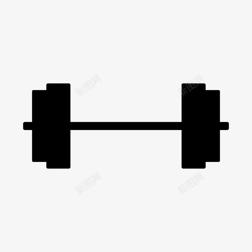 杠铃活动运动图标svg_新图网 https://ixintu.com 杠铃 活动 肌肉 训练 运动