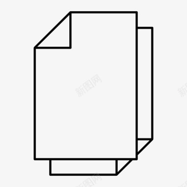 多个文件文档空文件图标图标
