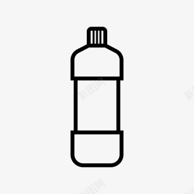 浴室清洁液瓶子图标图标