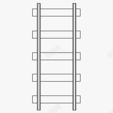 铁轨铁路运输图标图标