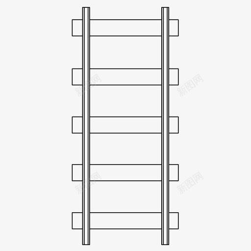 铁轨铁路运输图标svg_新图网 https://ixintu.com 运输 铁路 铁轨