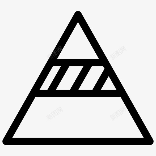 金字塔图漏斗图三角形图图标svg_新图网 https://ixintu.com 三角形图 漏斗图 轮廓图 金字塔图