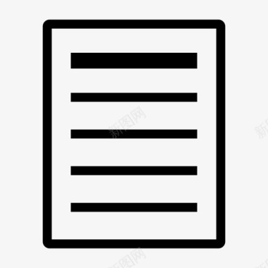 文档列表纸张图标图标