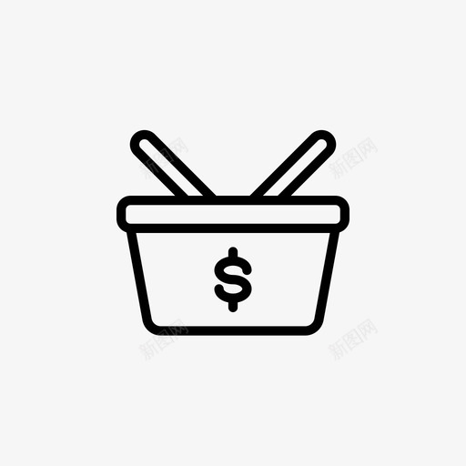 购物袋电子商务金融图标svg_新图网 https://ixintu.com 电子商务 购物袋 金融 金融1