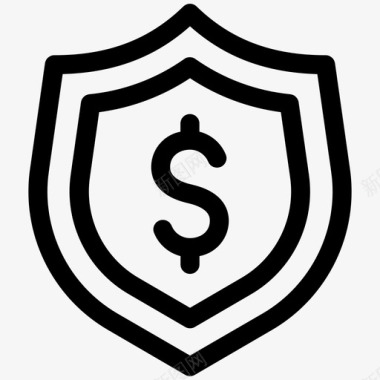 金融安全金融保险金融保护图标图标