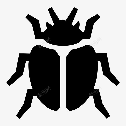 甲虫虫昆虫图标svg_新图网 https://ixintu.com 甲虫虫昆虫