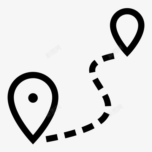 路线指南导航图标svg_新图网 https://ixintu.com pin 导航 指南 旅游 计划 路线 道路