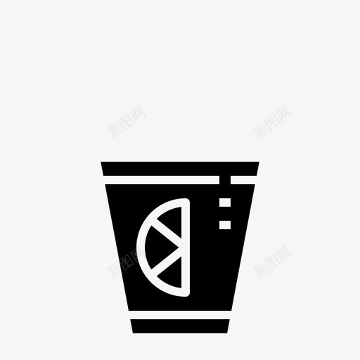 玻璃杯饮料新鲜图标svg_新图网 https://ixintu.com 啤酒 新鲜 柠檬 玻璃杯 饮料