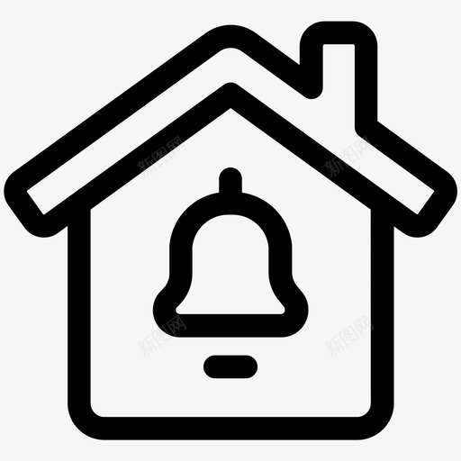 家庭警报家庭安全系统图标svg_新图网 https://ixintu.com 家庭安全系统 家庭警报