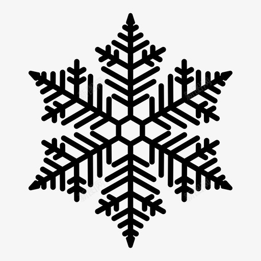 雪花圣诞节冰冻图标svg_新图网 https://ixintu.com 冰 冰冻 圣诞节 雪花
