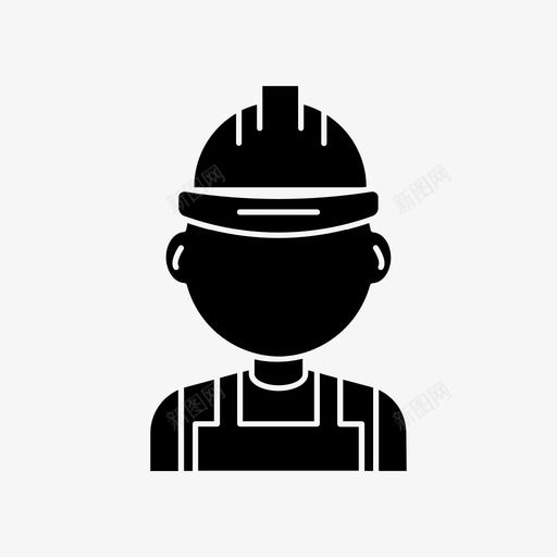工程师头像土木图标svg_新图网 https://ixintu.com 土木 头像 头盔 工人 工程师 建筑