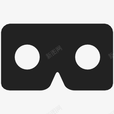 纸板视觉虚拟现实护目镜图标图标