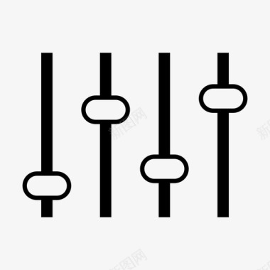 均衡器音频音频设置图标图标