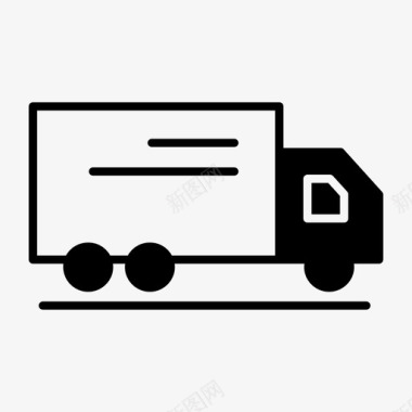 送货车货运货车图标图标