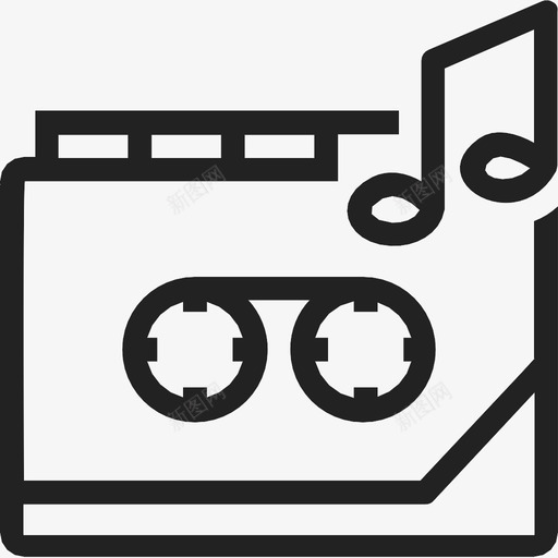 盒式磁带播放机磁带播放机音频图标svg_新图网 https://ixintu.com 盒式磁带播放机 磁带播放机 音乐 音频