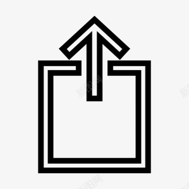 上传增长通知图标图标