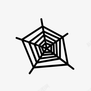 蜘蛛网万圣节昆虫图标图标