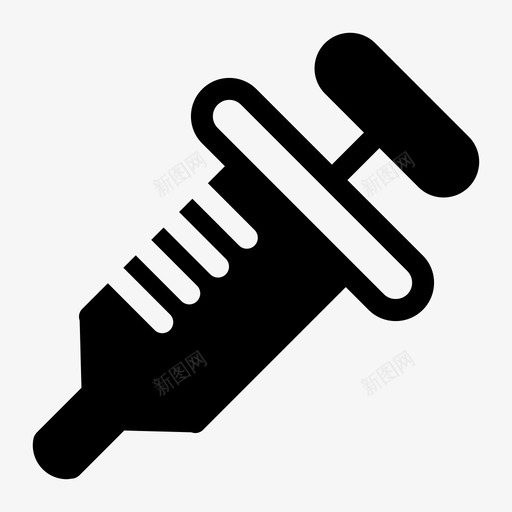 注射器针头生物填充物图标svg_新图网 https://ixintu.com 注射器 生物填充物 针头