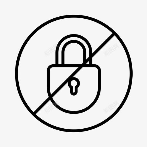 保安黑客锁图标svg_新图网 https://ixintu.com 保安 抢劫 挂锁 监视 锁 黑客