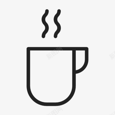 咖啡杯秋天热咖啡图标图标