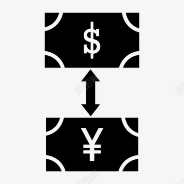 货币兑换钞票货币图标图标