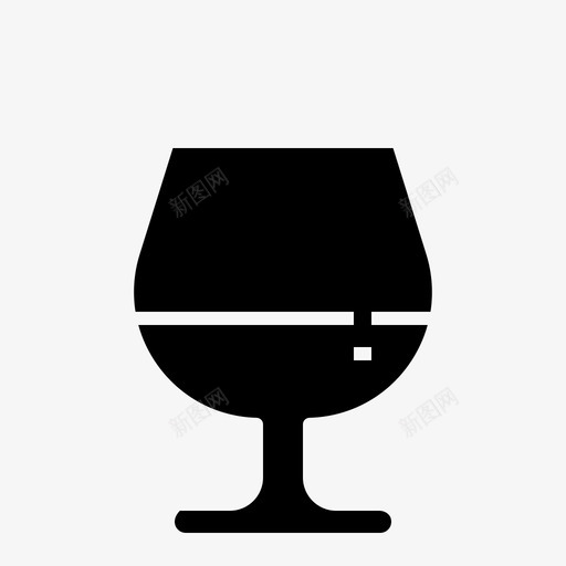 玻璃杯晚餐饮料图标svg_新图网 https://ixintu.com 晚餐 玻璃杯 葡萄酒 饮料