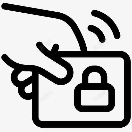 电子钥匙磁卡安全线第一册图标svg_新图网 https://ixintu.com 安全线第一册 电子钥匙 磁卡