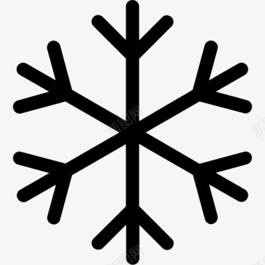 雪花空调冰图标图标