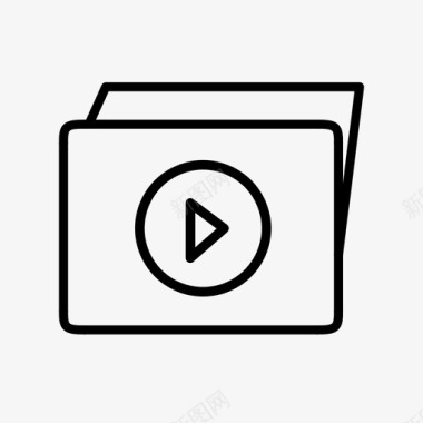 视频文件夹影片视频文件图标图标