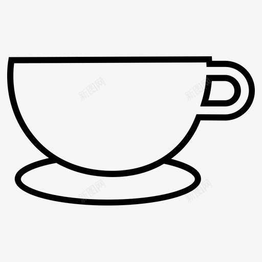 咖啡杯休息厨房用品图标svg_新图网 https://ixintu.com 休息 厨房用品 咖啡杯 茶杯 餐具