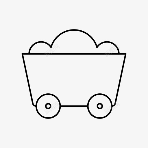 矿车黄金运输图标svg_新图网 https://ixintu.com 矿车 运输 黄金