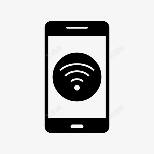 wifi应用程序移动图标svg_新图网 https://ixintu.com wifi 应用程序 移动 移动应用程序