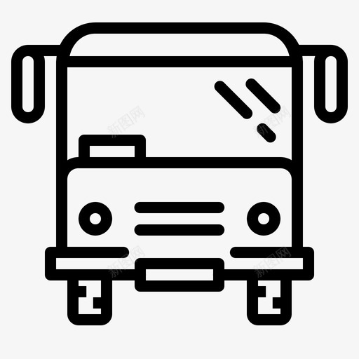 公共汽车汽车学校图标svg_新图网 https://ixintu.com 交通工具 公共汽车 学校 教育线路 汽车 车辆