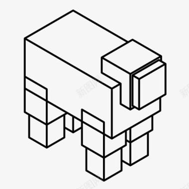 绵羊游戏地雷图标图标
