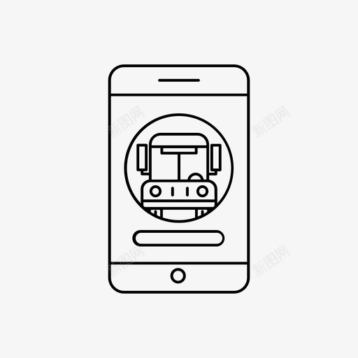 公交应用应用教育图标svg_新图网 https://ixintu.com 公交应用 学校 应用 教育 教育学校 智能手机