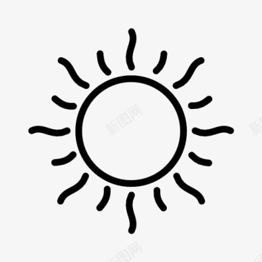 阳光快乐炎热图标图标