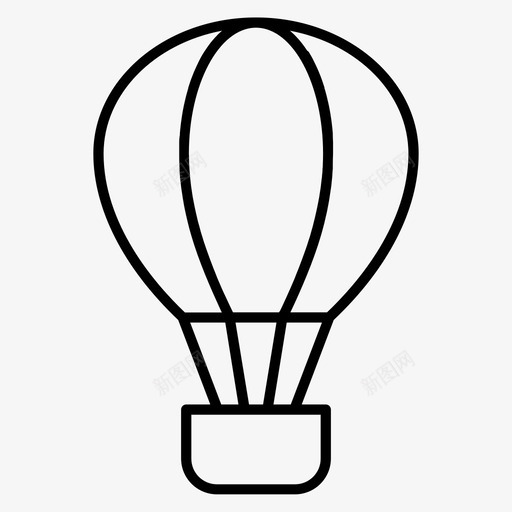 热气球气球降落伞图标svg_新图网 https://ixintu.com 气球 热气球 降落伞