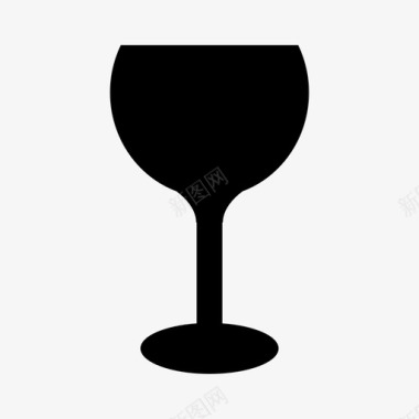 一杯葡萄酒酒吧饮料图标图标