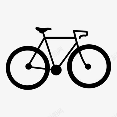自行车骑自行车山地车图标图标