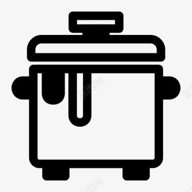 锅砂锅烹饪图标图标
