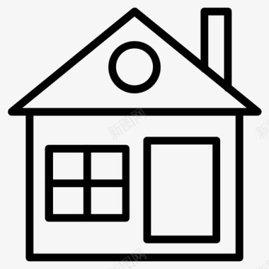 房屋建筑家庭图标图标
