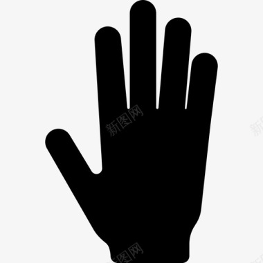 五个手指手势应用程序界面图标图标